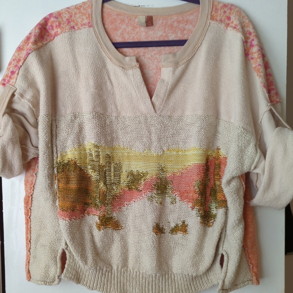 Anthropologie Pilcro Desert Pullover M